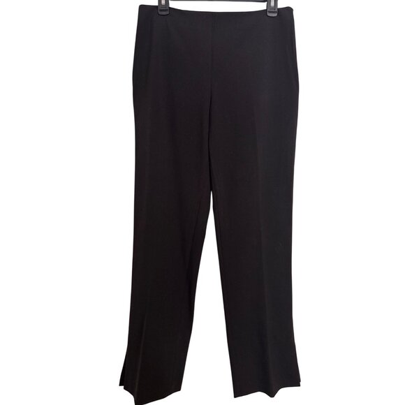 Halogen Black Dress size 8 Side Zip ankle Pants NWT Straight Leg - Picture 1 of 9